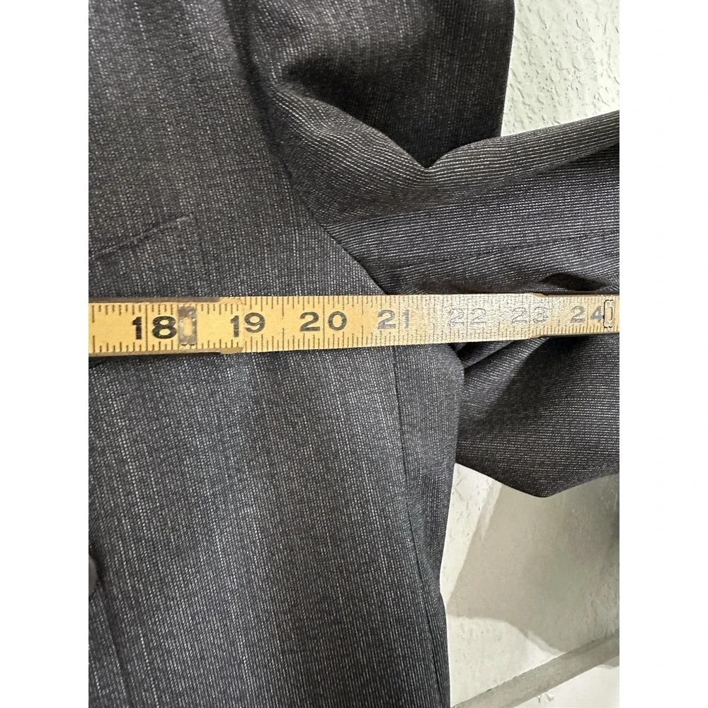 Vintage Ermenegildo Zegna Blazer Mens 42 Gray Double Breasted Peak Lapel Jacket